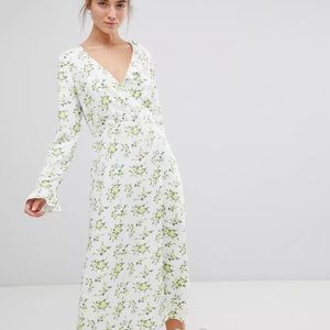 Long sleeve floral maxi dress